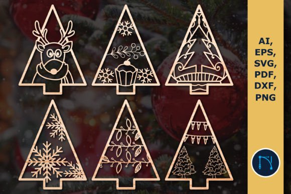 Download CHRISTMAS TREES Bundle for Any DIY Craft - Diy Collection