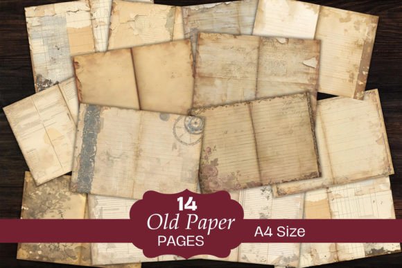Download Neutral Old Papers Junk Journal Pages - Old Collection